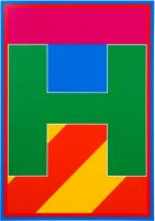 Dazzle Letter H by Sir Peter Blake